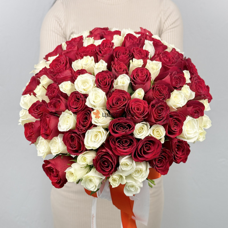 Фирменный букет из 101 розы